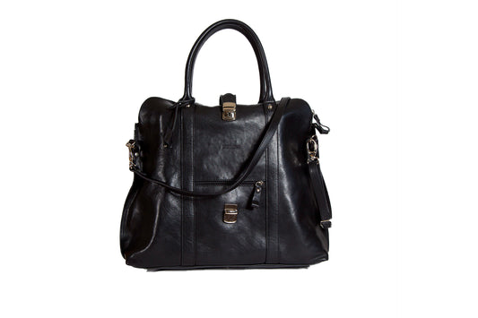 "La Gioconda" Full Grain Italian Leather Satchel Bag