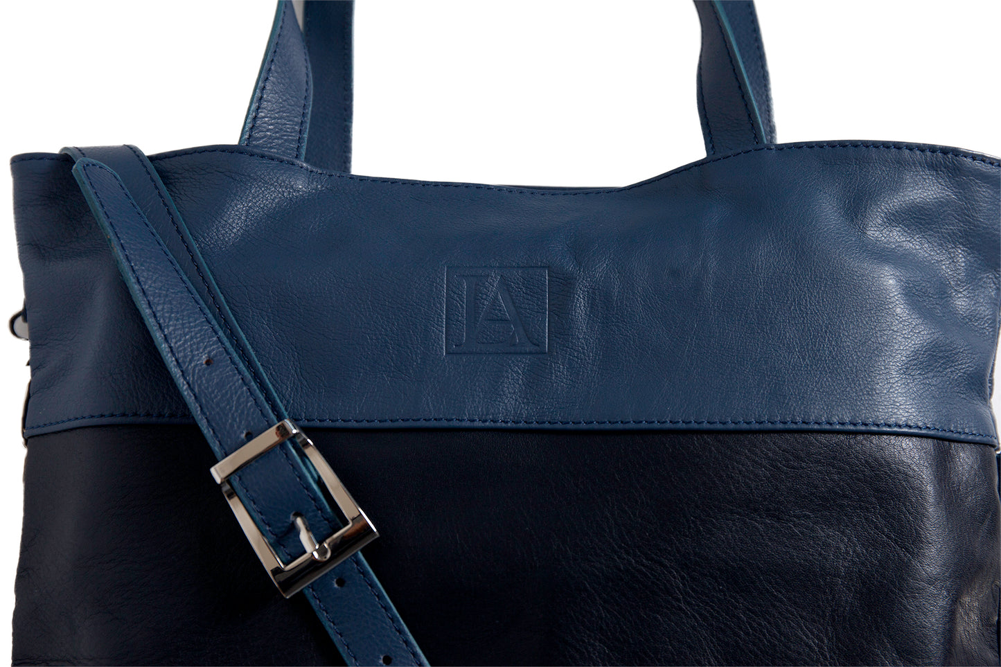 "The Grazia Tote" Full Grain Leather Crossbody Bag