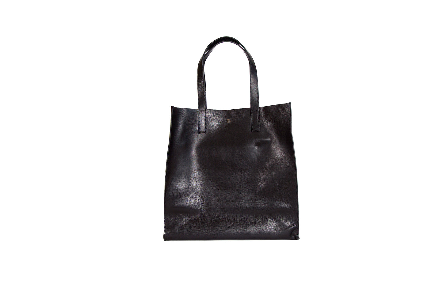 "LA CATHERINE" Full Grain Italian Leather Shopper Tote Bag